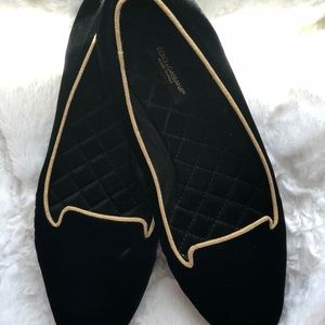 Dolce & Gabbana Velvet Ballerina Flats